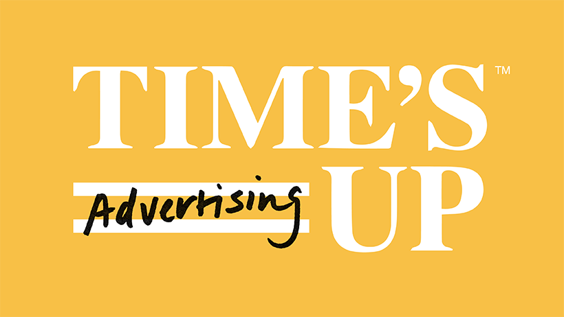 Time's Up advertising